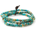 Turquoise & Jasper Triple Bracelet Bundle