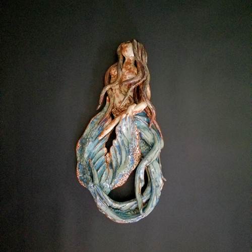 Ceramic Vertical Mermaid