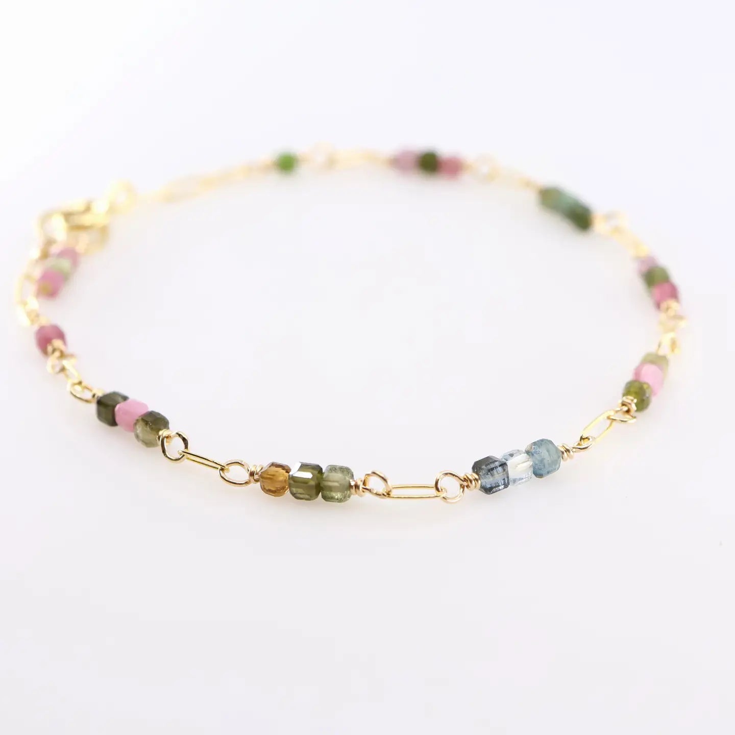 Watermelon Tourmaline Bracelet