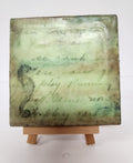 SEAHORSE mini encaustic painting by Wendy Vogel