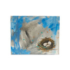 GREY TRINITY NEST 8x10 acrylic on canvas by Carey Lee Hudson