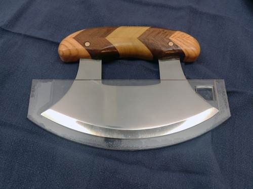 Multi Wood Curved Kitchen Knife