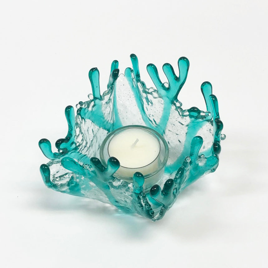 Coral Tealight Candle Holder