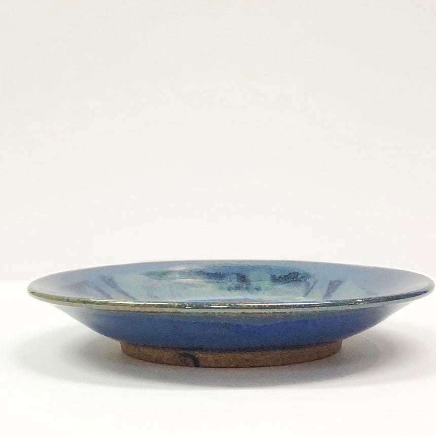 Small Accented Plate with Geode Crackle Glass