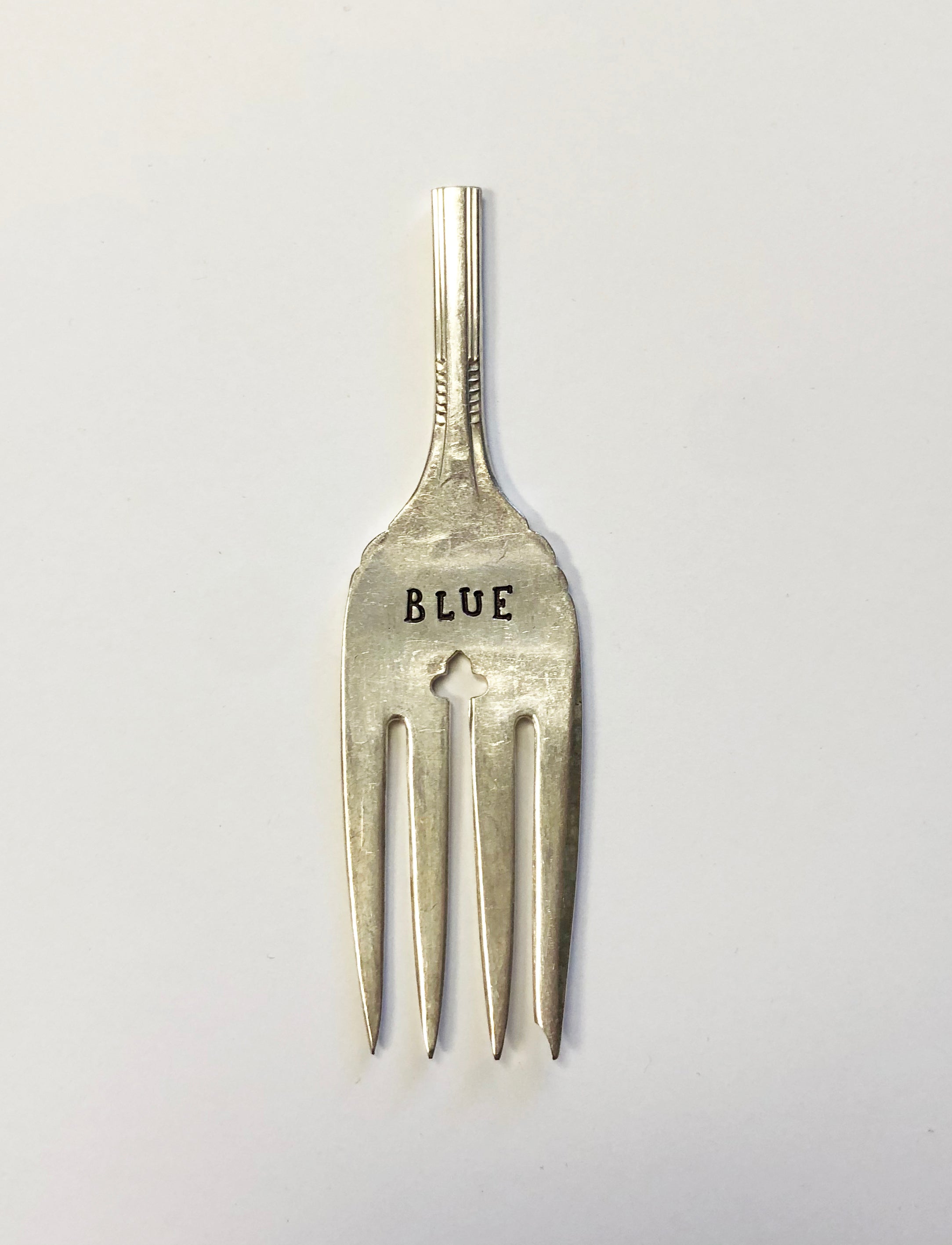 Hand Stamped Silver Cheese Markers