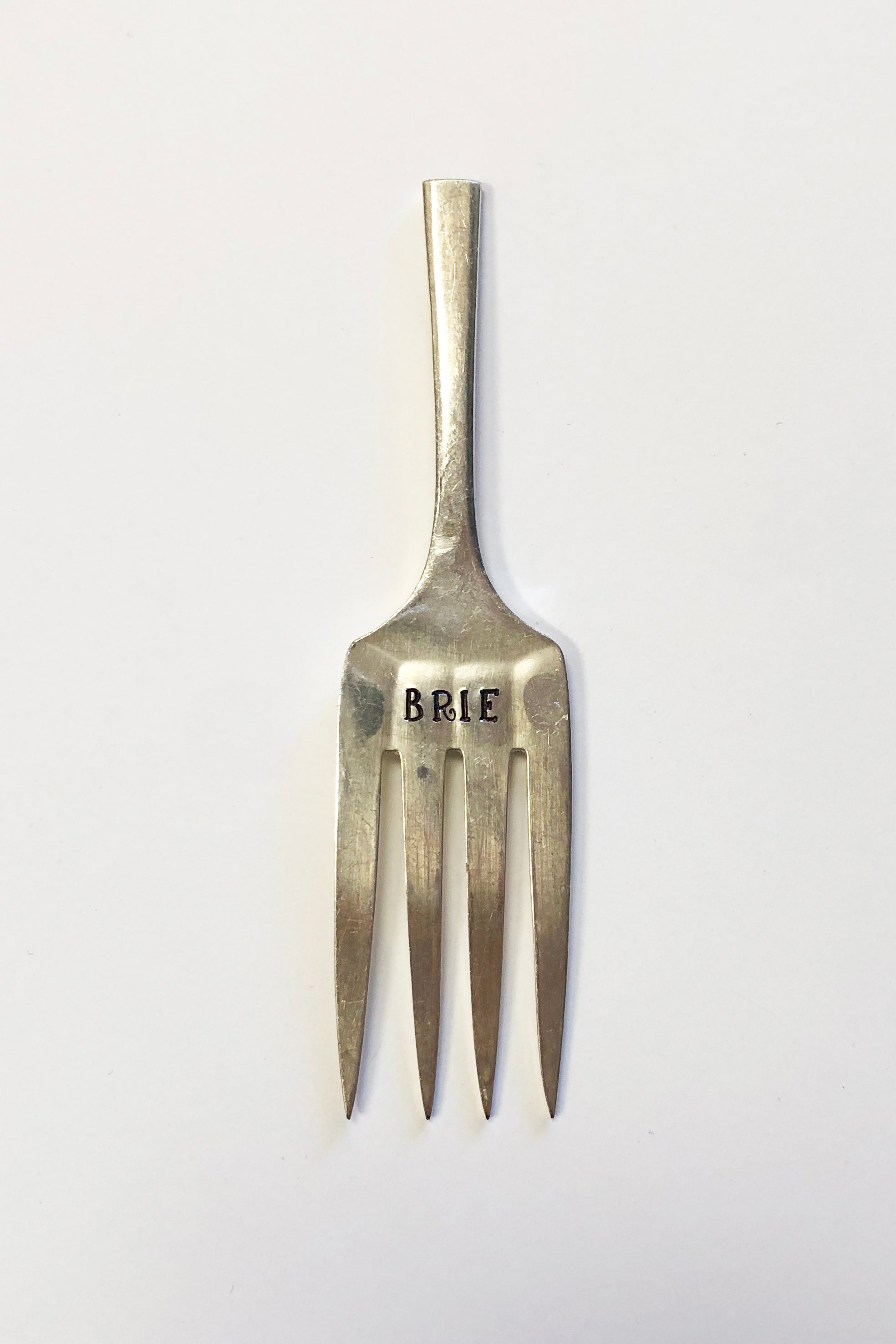 Hand Stamped Silver Cheese Markers