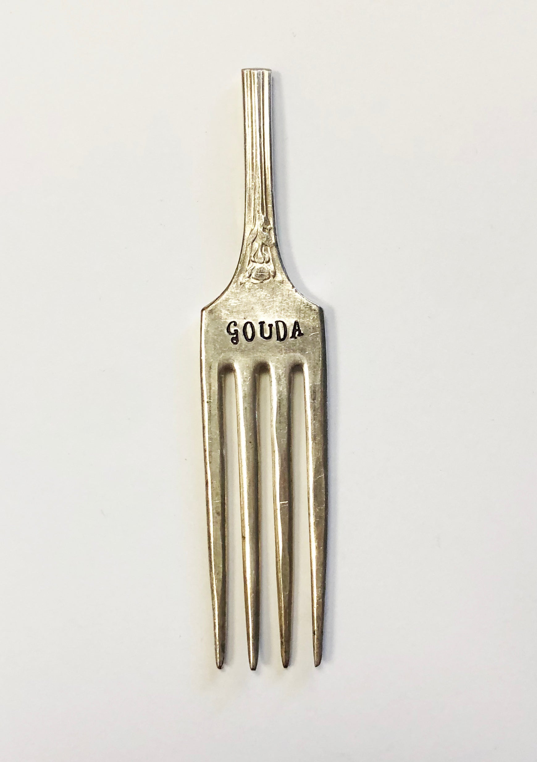 Hand Stamped Silver Cheese Markers
