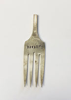 Hand Stamped Silver Cheese Markers