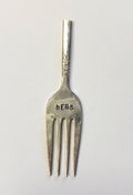 Hand Stamped Silver Cheese Markers
