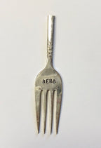 Hand Stamped Silver Cheese Markers