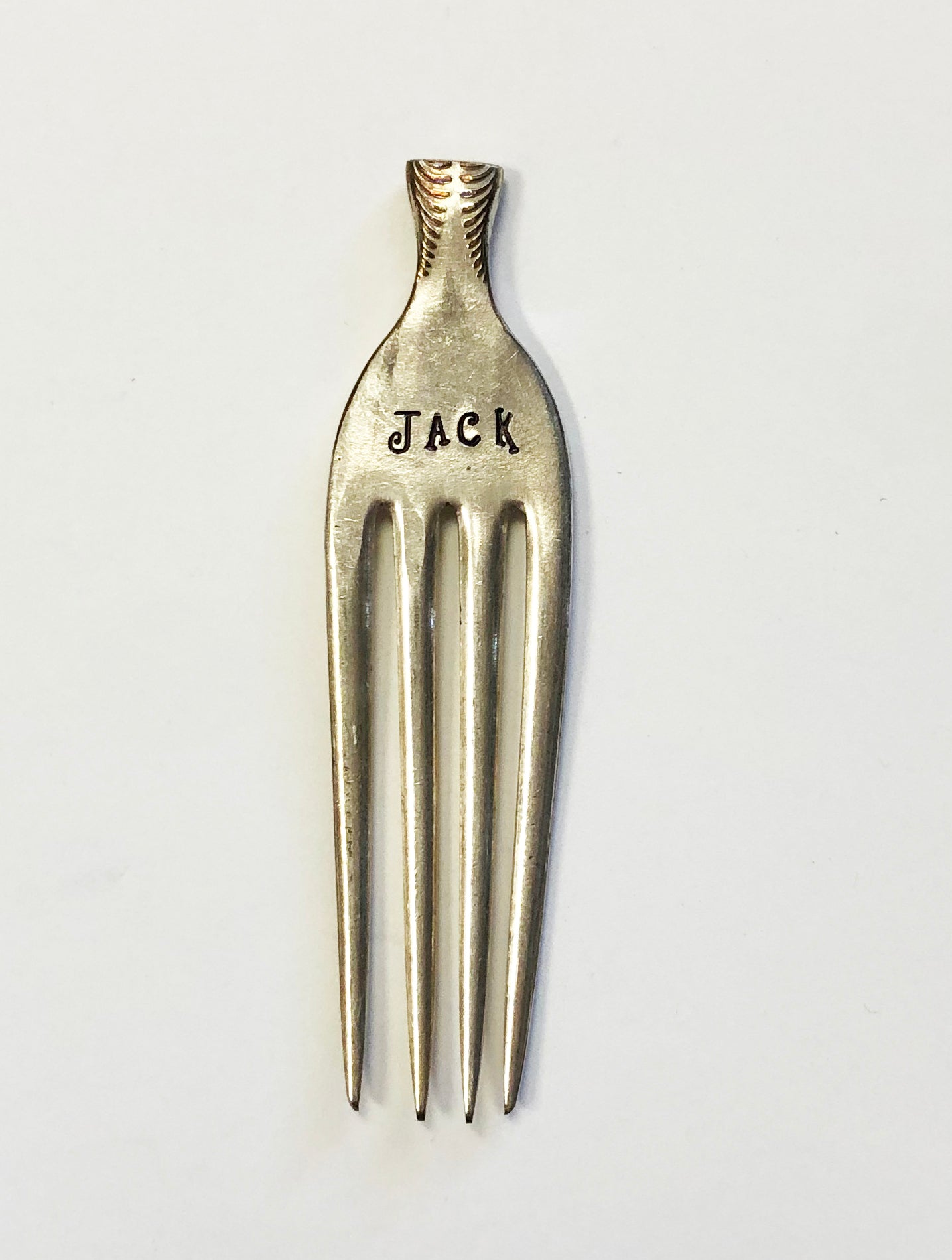 Hand Stamped Silver Cheese Markers