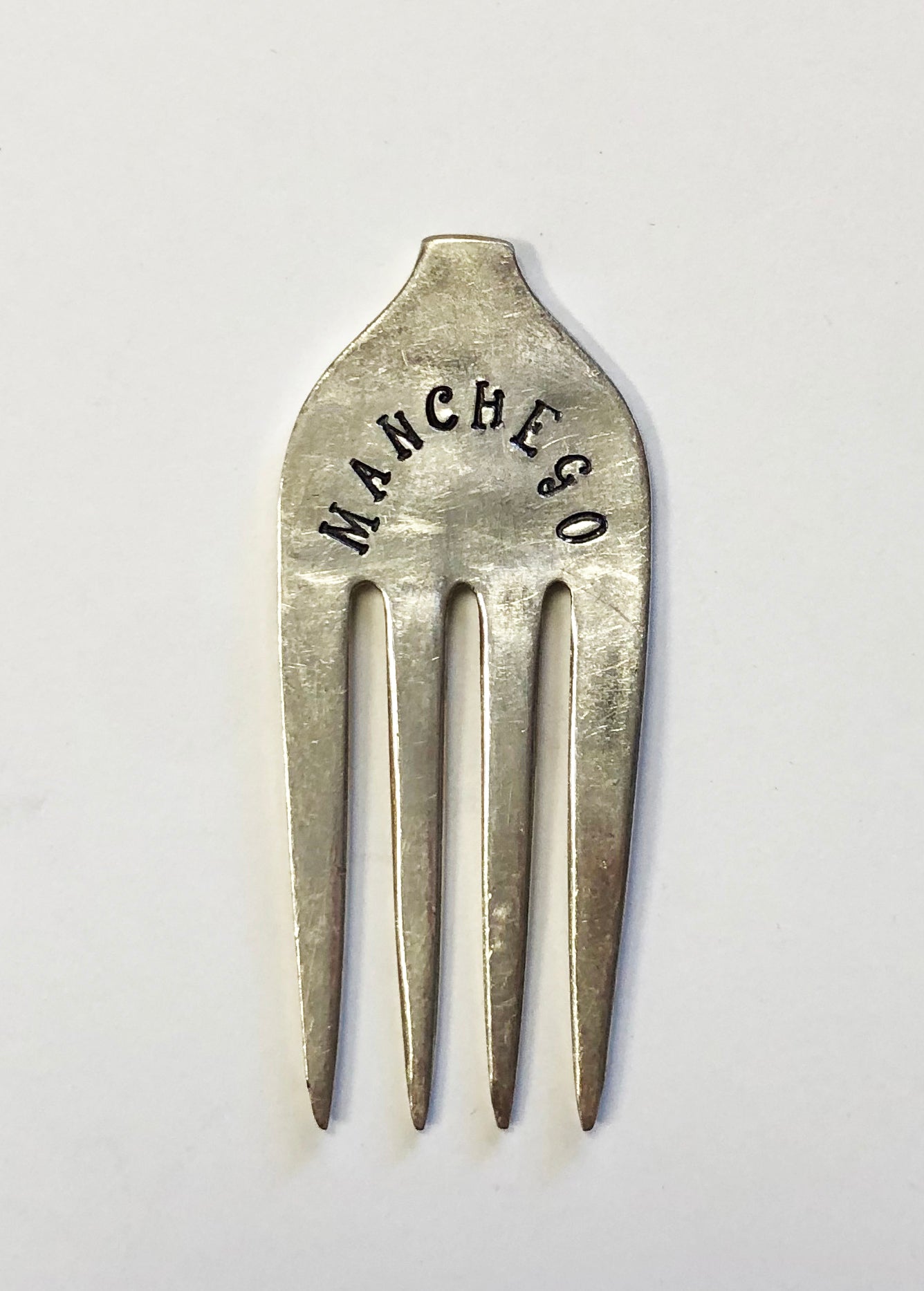 Hand Stamped Silver Cheese Markers