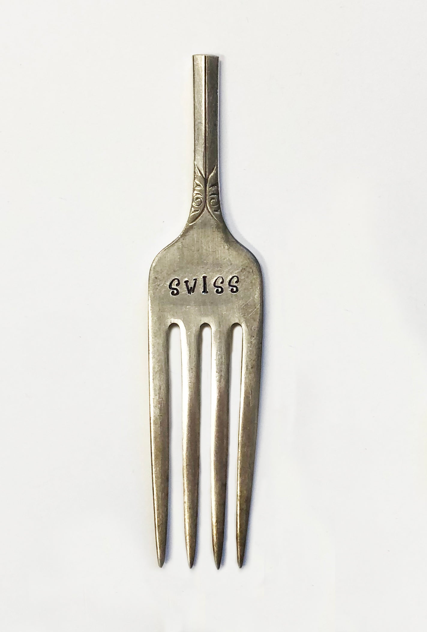 Hand Stamped Silver Cheese Markers