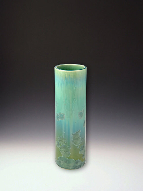 Tall Clover Cylinder Vase