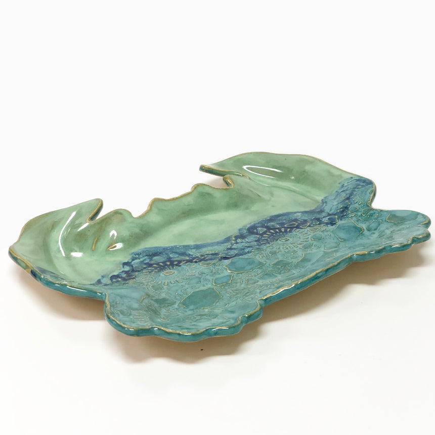 Stoneware Crab Tray