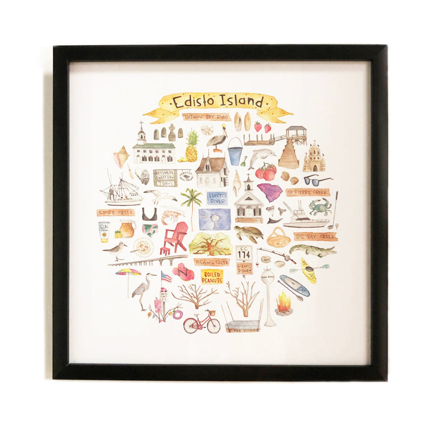 EDISTO ISLAND ICON framed print