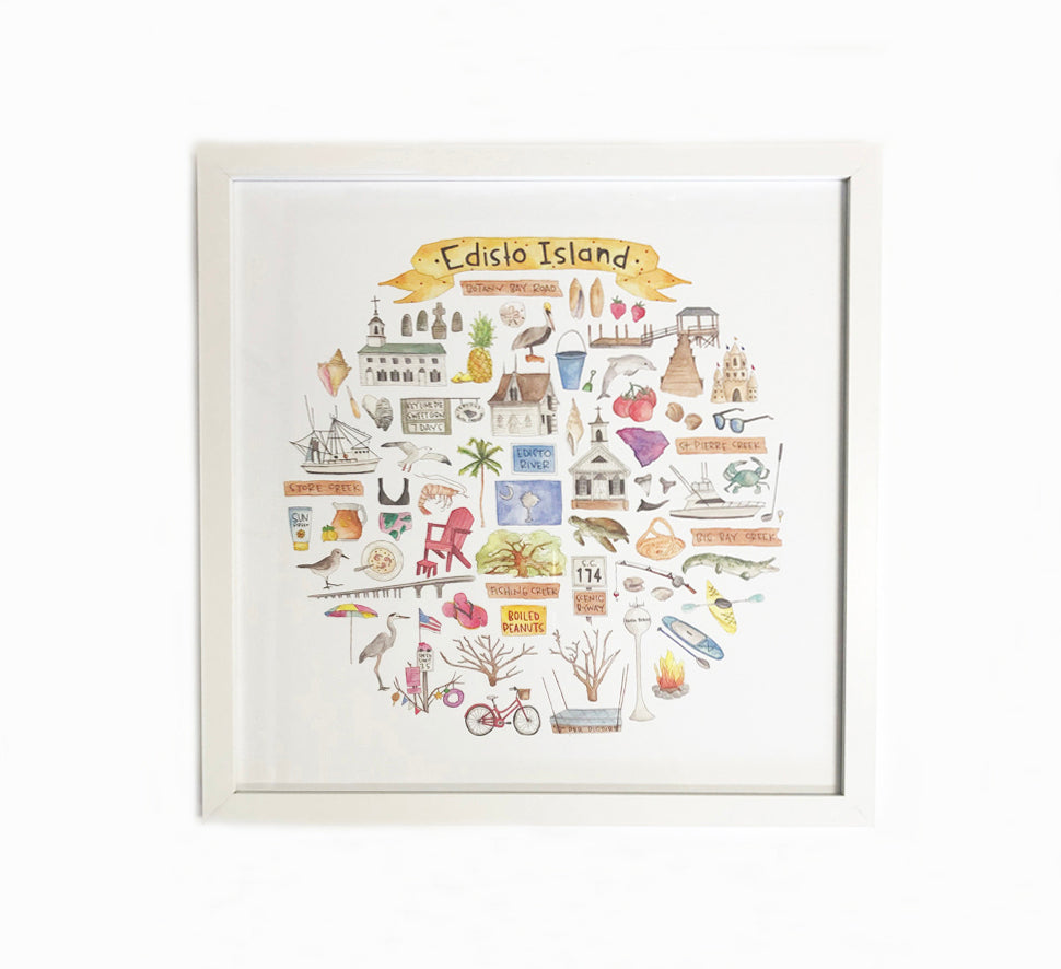 EDISTO ISLAND ICON framed print