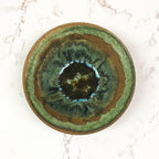 Small Flared Bowl with Crackle Glass