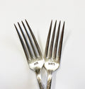 Mr. & Mrs. Hand Stamped Forks