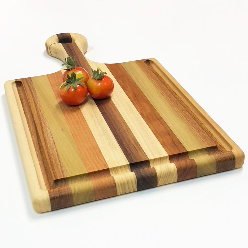 Small Cutting Board with Handle and Groove