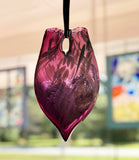 Glass Heart Shaped Hanging Vase