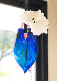 Glass Heart Shaped Hanging Vase