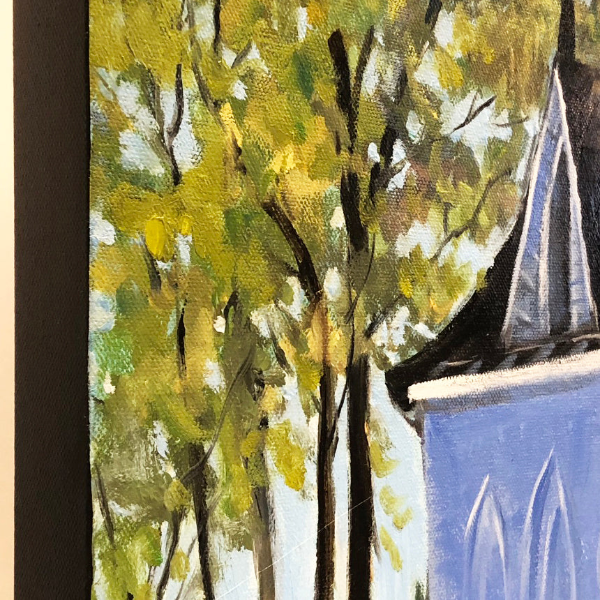 THE ICE HOUSE AT BOTANY BAY original oil by Connie Snipes