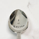 I Love Edisto Hand Stamped Spoon