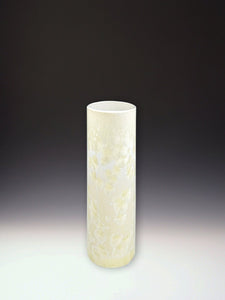 Tall Ivory Cylinder Vase