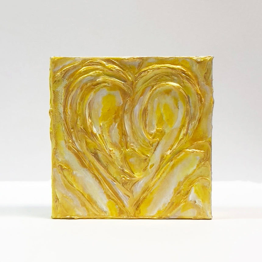 LOVE 6 x 6 painting by Mary Louise Nechtman