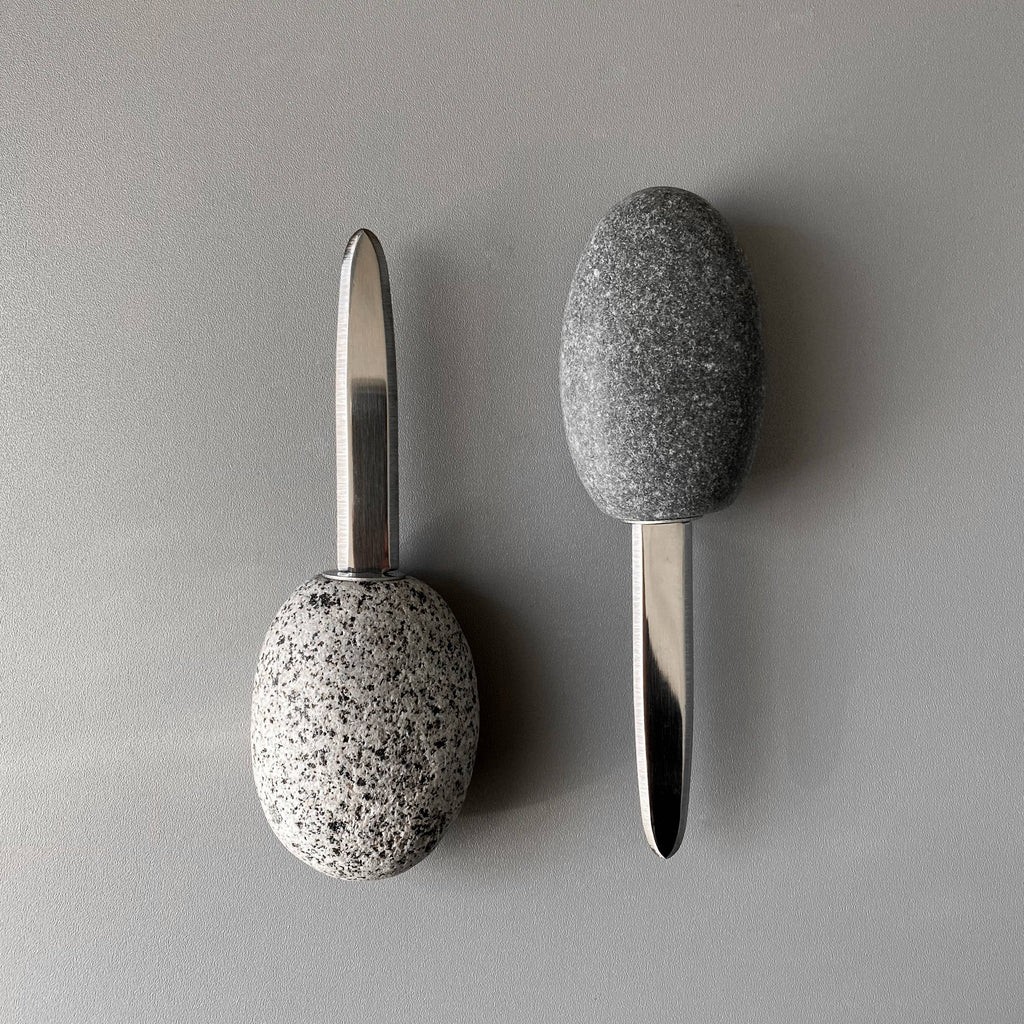 Oyster Knife with Stone Handle