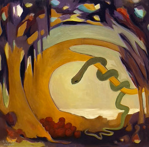 PARADISE original oil painting by Charlotte Hutson Wrenn