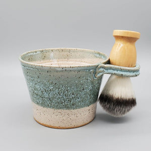 Ceramic Shaving Bowl and Brush