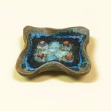 Soap Dish with Geode Crackle Glass