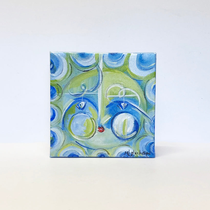 SUN SERIES original acrylic paintings by Mary Louise Nechtman