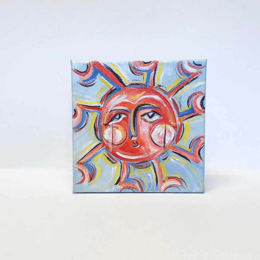 SUN SERIES original acrylic paintings by Mary Louise Nechtman