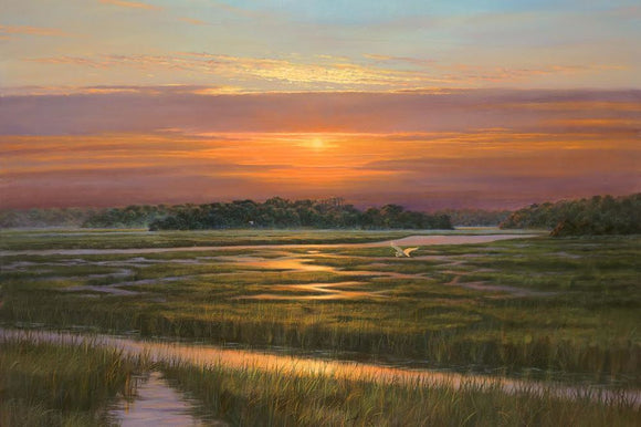 SUNSET GLOW giclee on canvas by Doug Grier