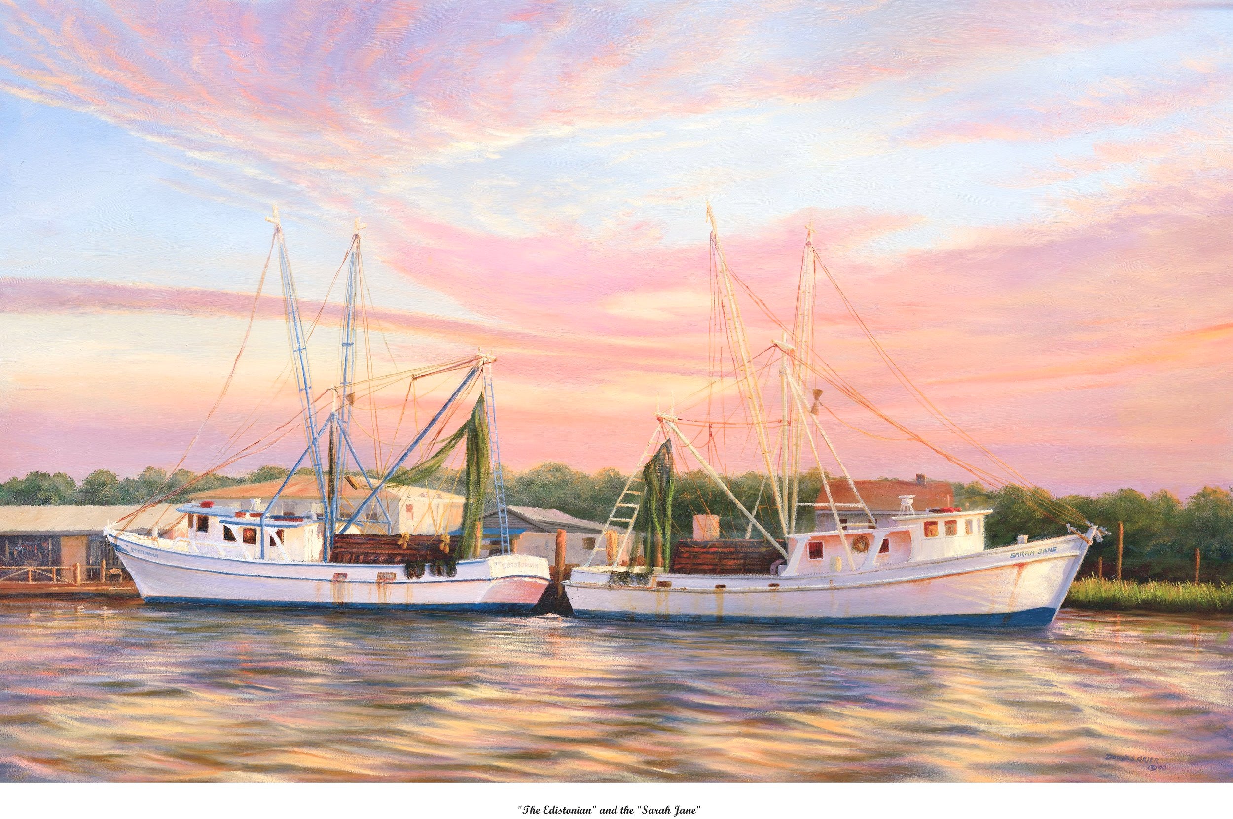 EDISTONIAN AND SARAH JANE giclee on canvas by Doug Grier