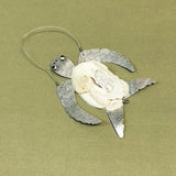 Oyster Shell Turtle Ornament