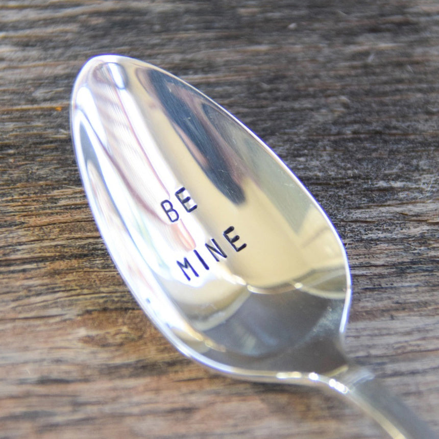 Be Mine Hand Stamped Teaspoon