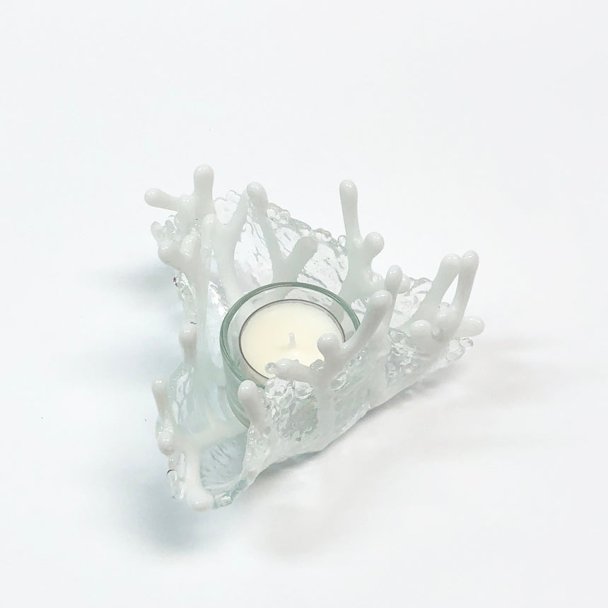 Coral Tealight Candle Holder