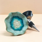 Geode Crackle Wine Bottle Stopper